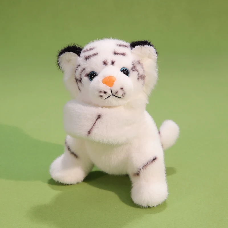 Kawaii الأبيض النمر صفعة سوار ألعاب من القطيفة لطيف زخرفة الزخرفية لطيف تصميم رائعة النمر معصمه الإجهاد تخفيف اللعب #5