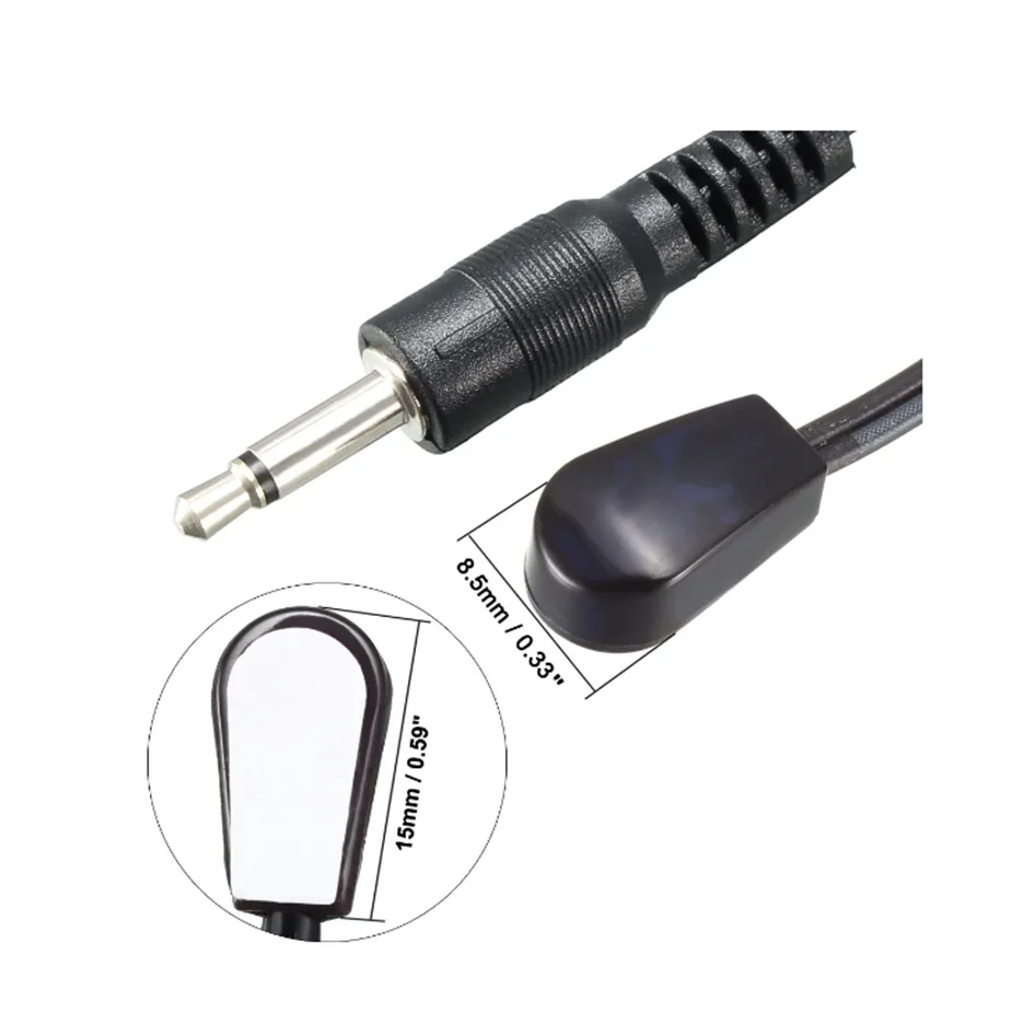 20PCS 3.5mm Jack IR Infrared Remote Emission Cable 1Meters Long IR Emitter Emission Lines Extender Cord for IR Repeater