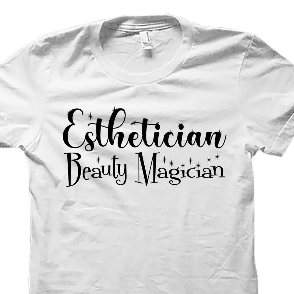 Esthetician T Shirt Makeup Artist Salon Skincare Beautician For Her