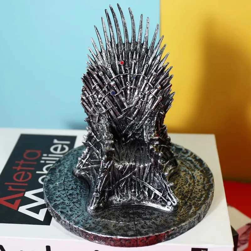 

17cm The Iron Throne 17cm Thrones Ice and Fire Figures Action Resin Statue Model Collection Model Home Decoration Gift