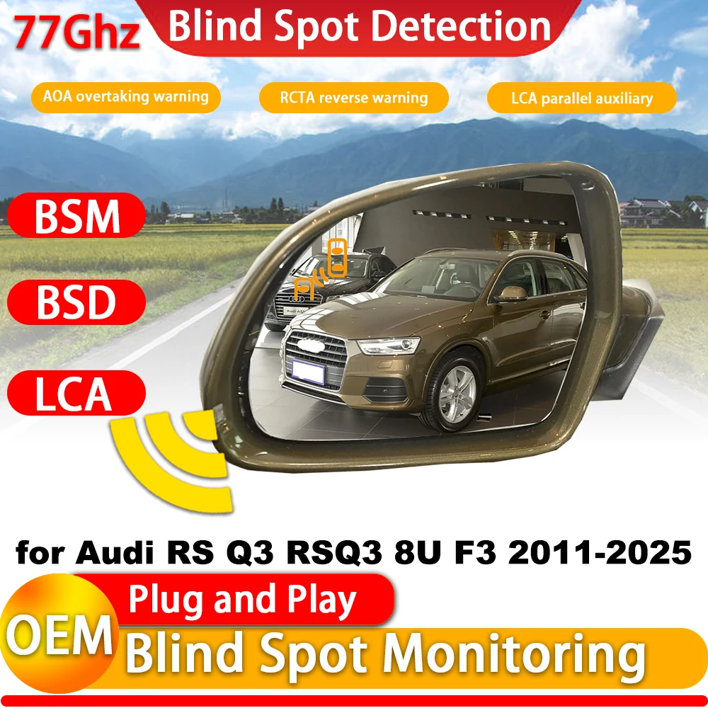 for Audi RS Q3 RSQ3 8U F3 2011-2025 OEM Side Assist Blind Spot Monitoring Detection Assist System 77Ghz Millimeter Wave Radar