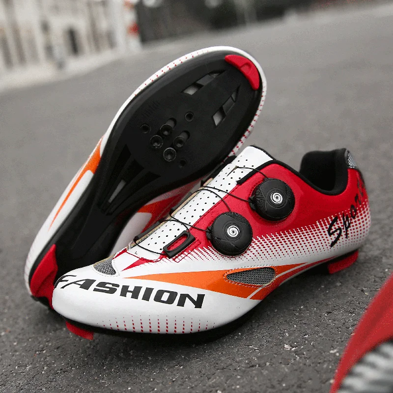 Speed Cycling Shoes MTB Breathable Outdoor Non-Slip Road Bike SPD Cleat Shoes Self-Locking Bicycle Sneakers Men