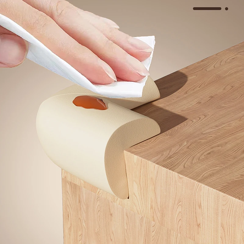4 قطع من واقي زوايا الطاولة الناعم لسلامة الطفل، غطاء حماية حافة الأثاث للأطفال، واقيات حافة مضادة للتصادم، سهلة التنظيف