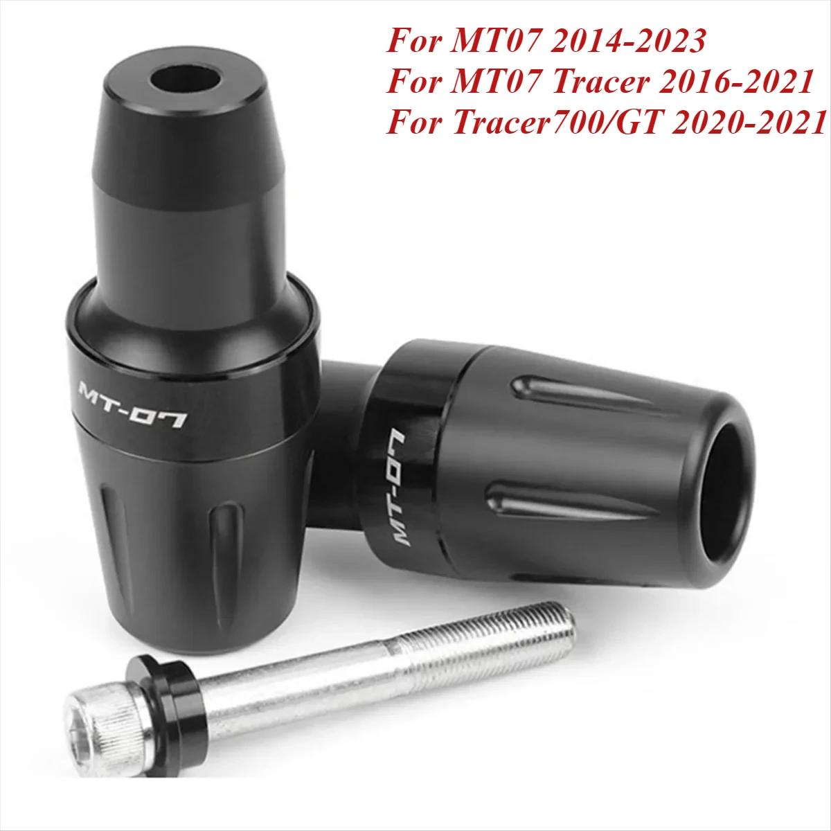 

Motorcycle Falling Protection Crash Protectors Frame Sliders for MT07 2014-2023 Tracer700/GT 2020-2021 Black