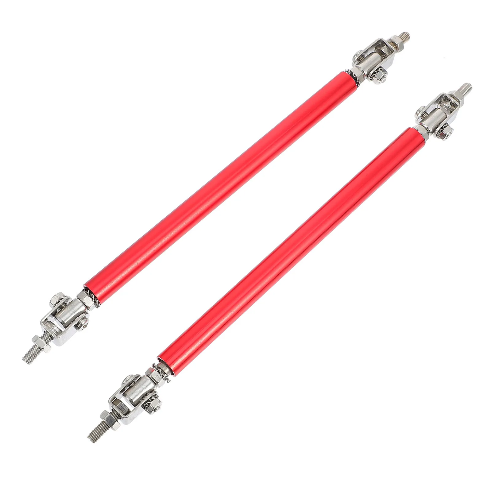 

2Pcs Heavy Duty Front Bumper Lip Support Rigid Aluminum Alloy Stainless Steel Reinforcement Bar Easy Install Car Exterior