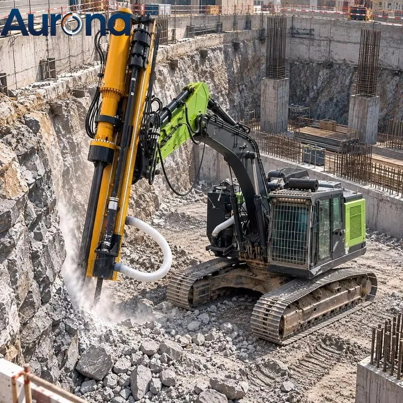 【Professtional】Mobile Integrated Drilling Machine For Open Pit Mining Customized Hydraulic Splitting Machine With Fast Drilling