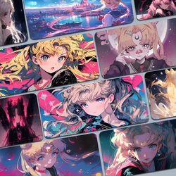 S-Sailor Girl M-Moon Mousepad Boy Pad Natural Rubber Gaming mousepad Desk Mat Size for Gameing World of tanks CS GO Zelda