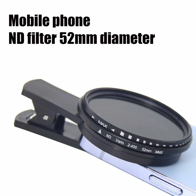 52mm Polarizing 2-400 Filter For IPhone For Android Cameras Filtering Mirror Adjustable Mobile Phone Filter Concert Anti-laser