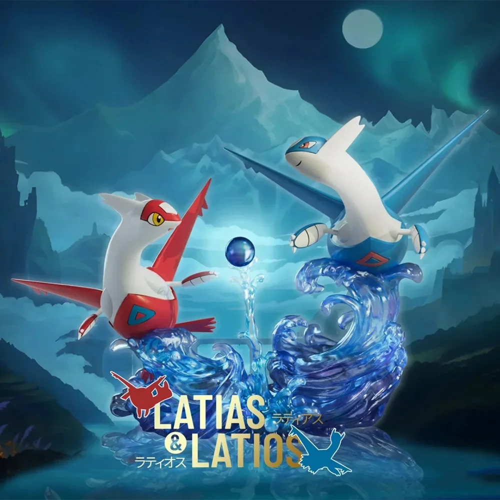 Anime Pokemon Figure Latias Latios #380 #381 Action Figure Cute Dragon Statue Desktop Decor Collection Model Adult Kids Toy Gift