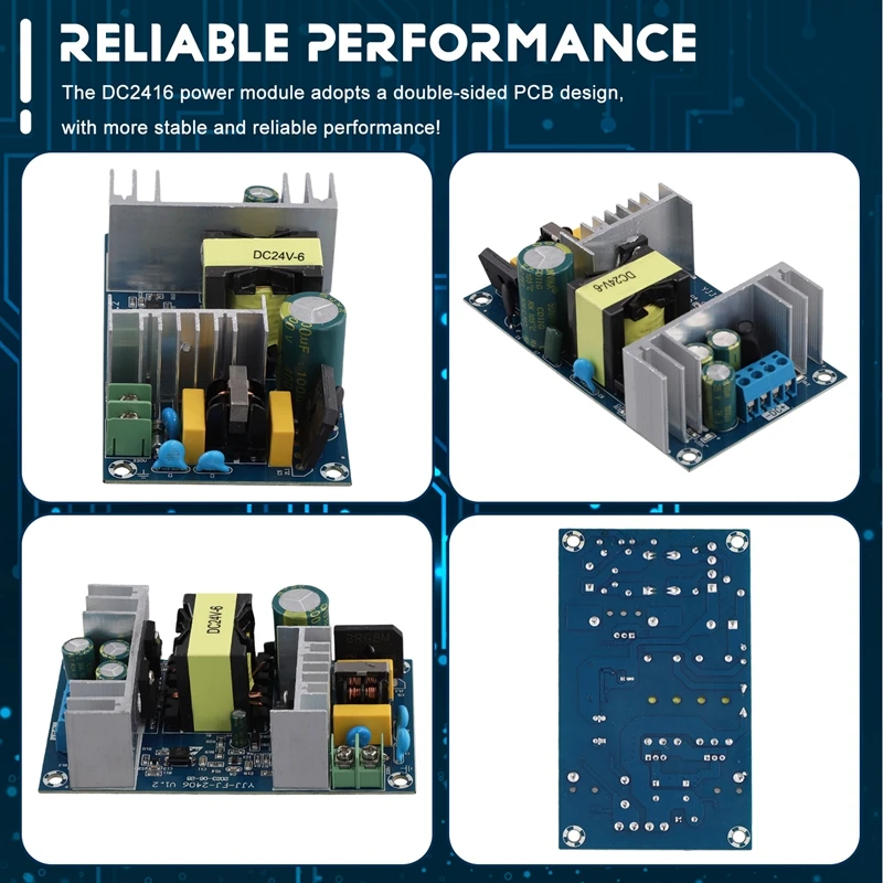 2PCS 150W 24V 6A High Power Power Module Blote Board AC-DC Power Board WX-DC2416 Power Module transformator