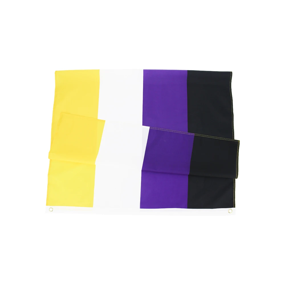 90x150cm NB Pride Genderqueer GQ Gender Identity NONBINARY Non-Binary flag printed polyester hanging for decoration