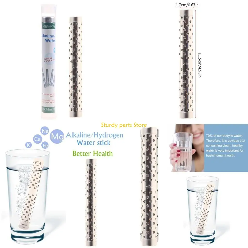 

97QC Portable Alkaline Hydrogen Water Ionizer Stainless Steel Tourmaline ORP