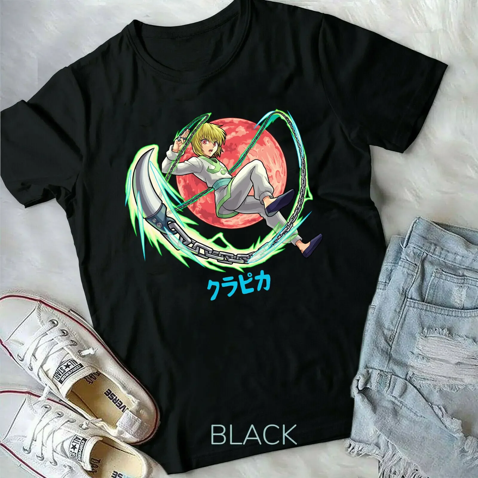 

Kurapika Chains Anime,new,top,round neck Hunter x Hunter Kurapika unisex T-Shirt