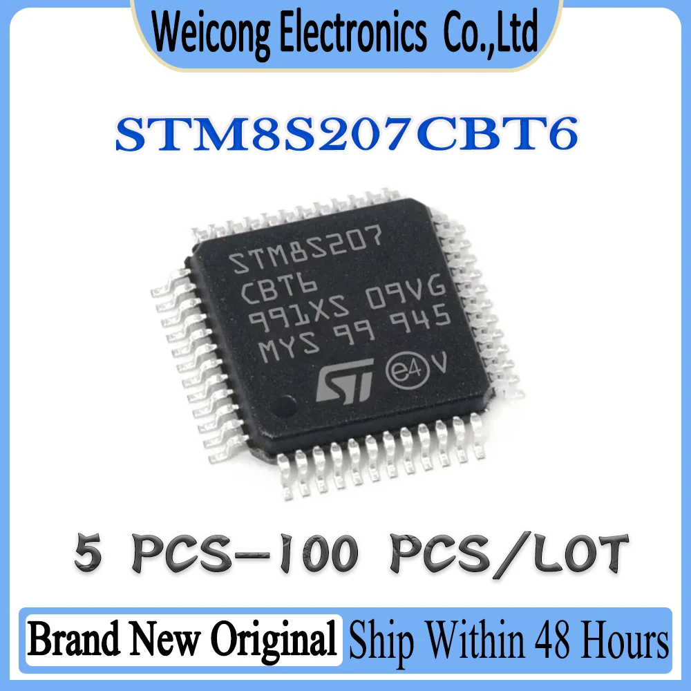 

STM8S207CBT6 STM8S207CBT STM8S207CB STM8S207C STM8S207 STM8S STM8 STM New Original IC MCU Chip LQFP-48