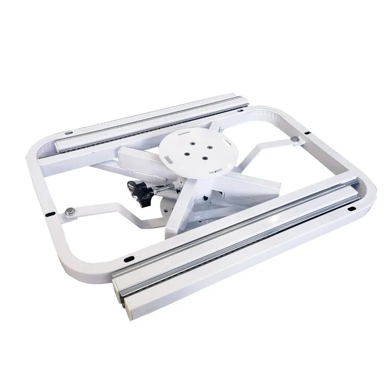 

Rotating dining table function parts Slide rail Retractable dining table combination frame White function dining table movement