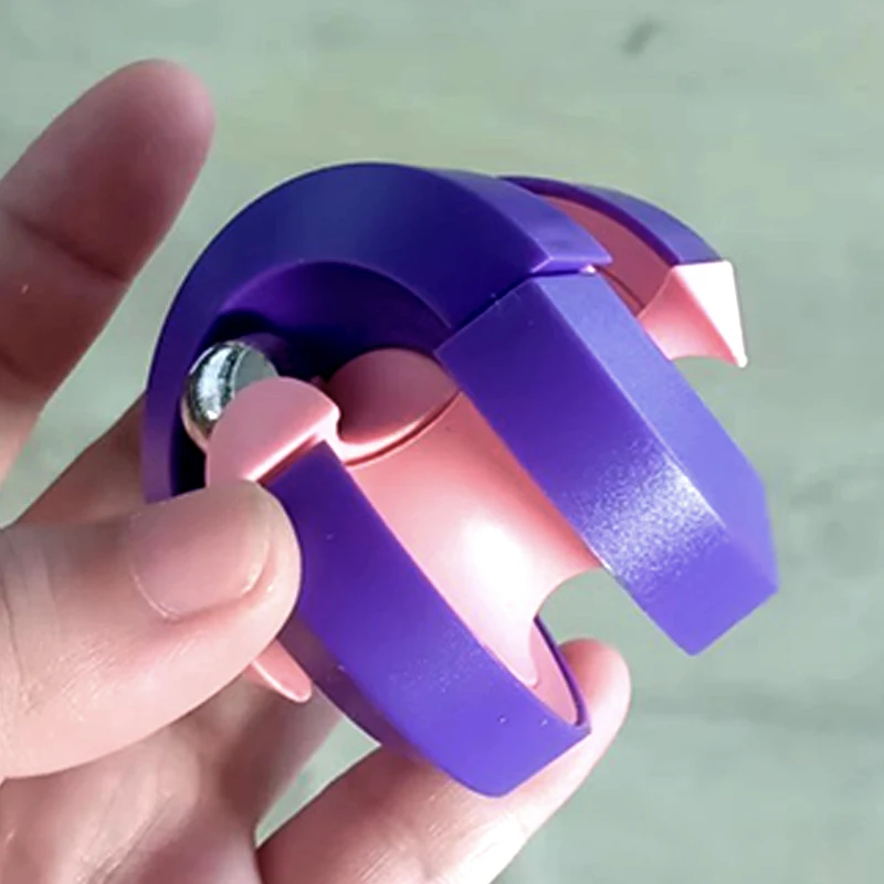 3PCS Rotating Orbit Ball Fidget Spinner Infinity Puzzle Cube Novelty Creative ADHD Stress Relieve Toys for Kids Children Adults