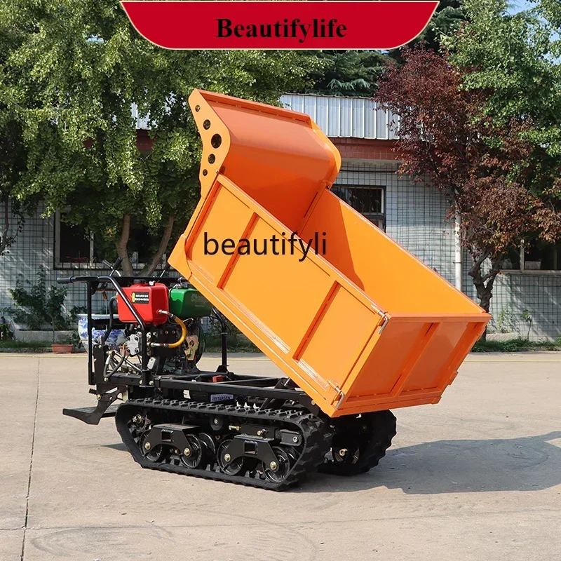 

E132 Small crawler transporter Creeper diesel agricultural vehicle mountain porter construction site loader
