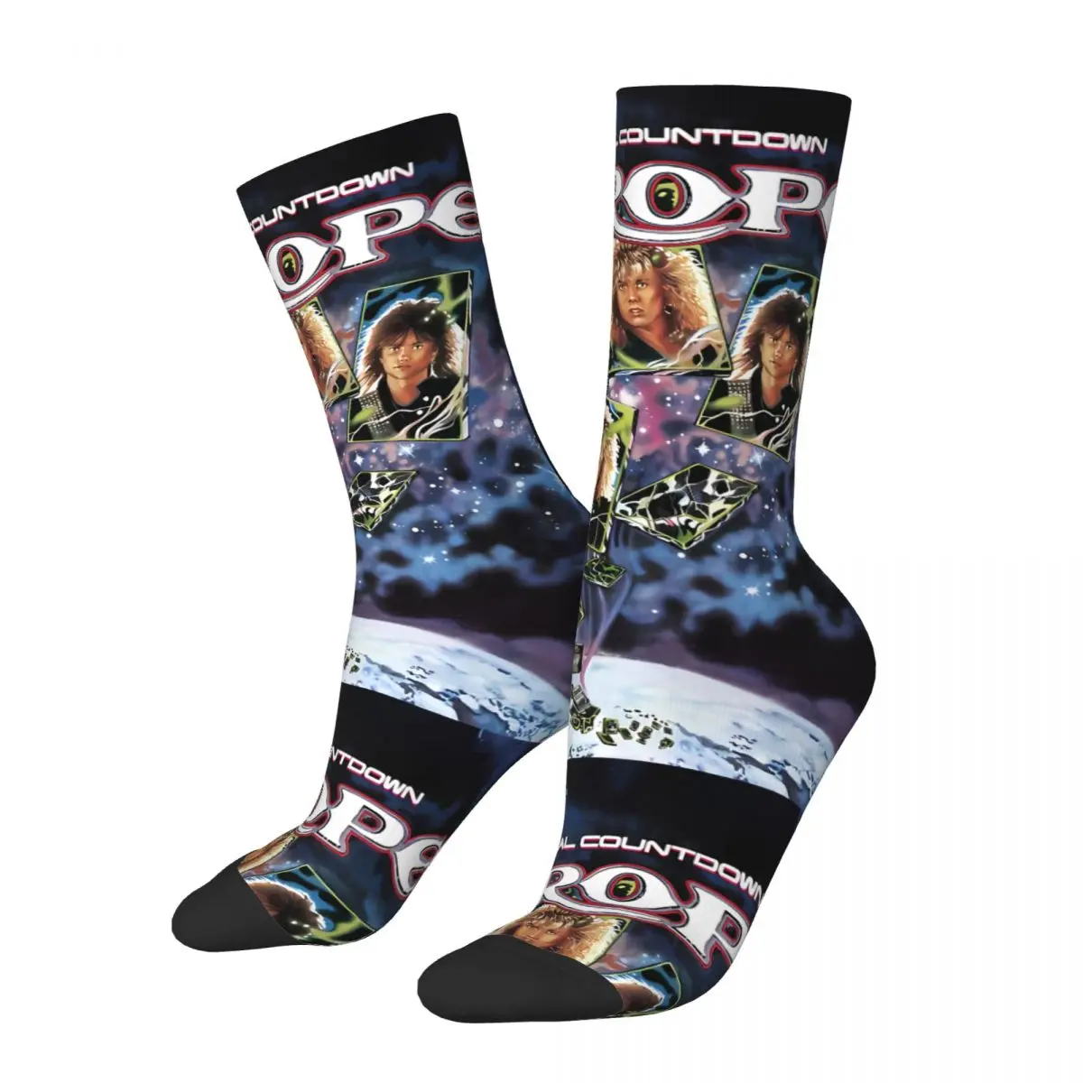 Funny Crazy compression Heavy Mental Sock for Men Hip Hop Harajuku E-Europe Happy Quality Pattern Printed Boys Crew Sock Novelty