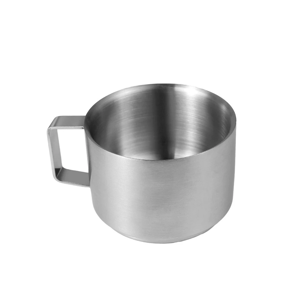 Perfect Shot Espresso Cup Stainless Steel Cup Espresso Shot Cup 8*6.7cm Stainless Steel Cup Double Layer Construction