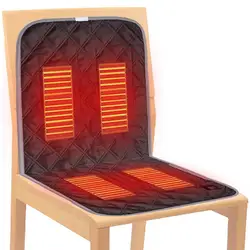 Heated Chair Cushion Adjustable Portable Heated Chair Cover With 3 Heating Modes Back Cushions With Intelligent Temperature