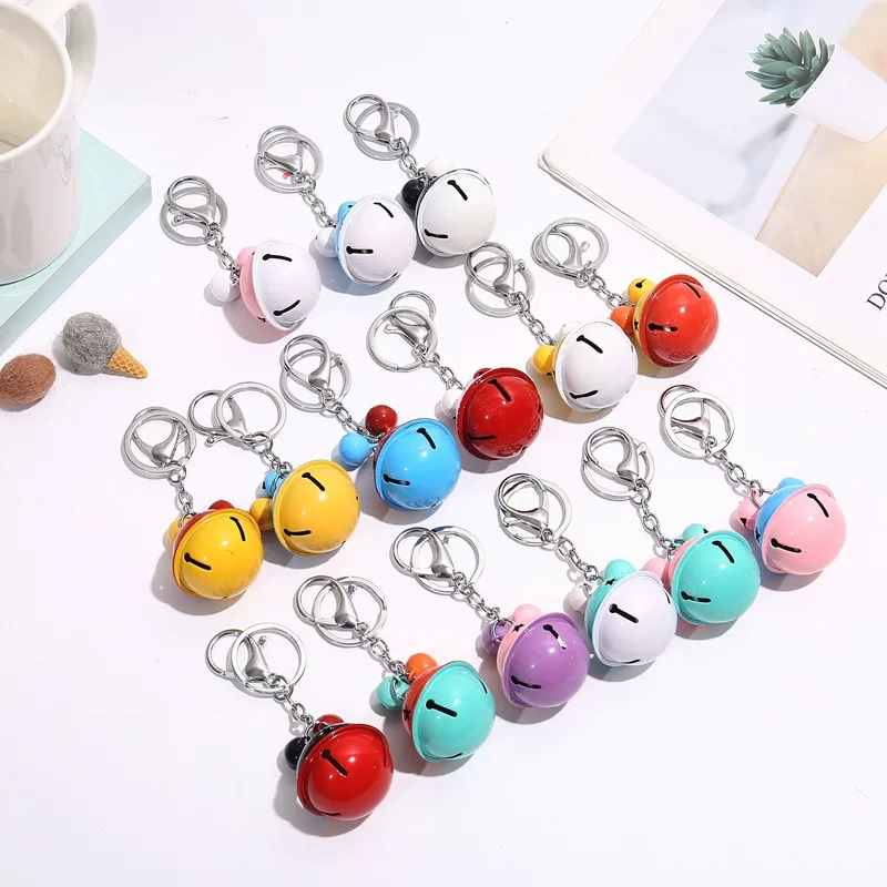 2022 New Exquisite Cartoon Cute Creative Bell Fashion Creative two-color bell Key Chain Bag Pendant Gift Wedding Travel Souvenir