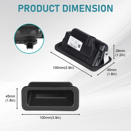 Imagen 2 del producto Cerradura de tapa de maletero exterior, interruptor de puerta trasera Hatchback 81260-1M500 81260-A6200 para Kia Forte 5 11 - 18 Hyundai I20 Getz Wagon 18-20