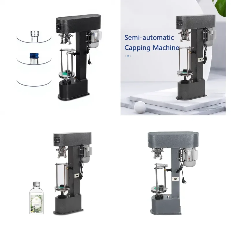 Semi-automatic Metal Cap Capping Machine for Screw Cap Bottle