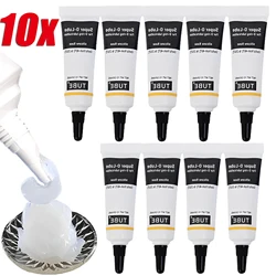 10Pcs Silicone Grease Lubricant Food Grade Grease Oil Bearing Lubrication O-Lube O-Ring Faucet Plumber Home Improvement Hardware