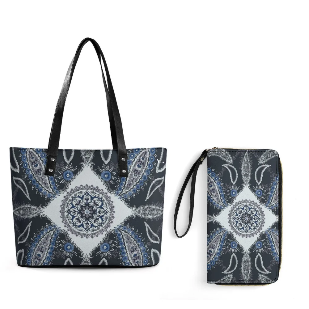 

Customizable Bandana Women'S Fashionable Single Shoulder Bag Wallet Set A Must Have For Going Out With Customizable Personalized