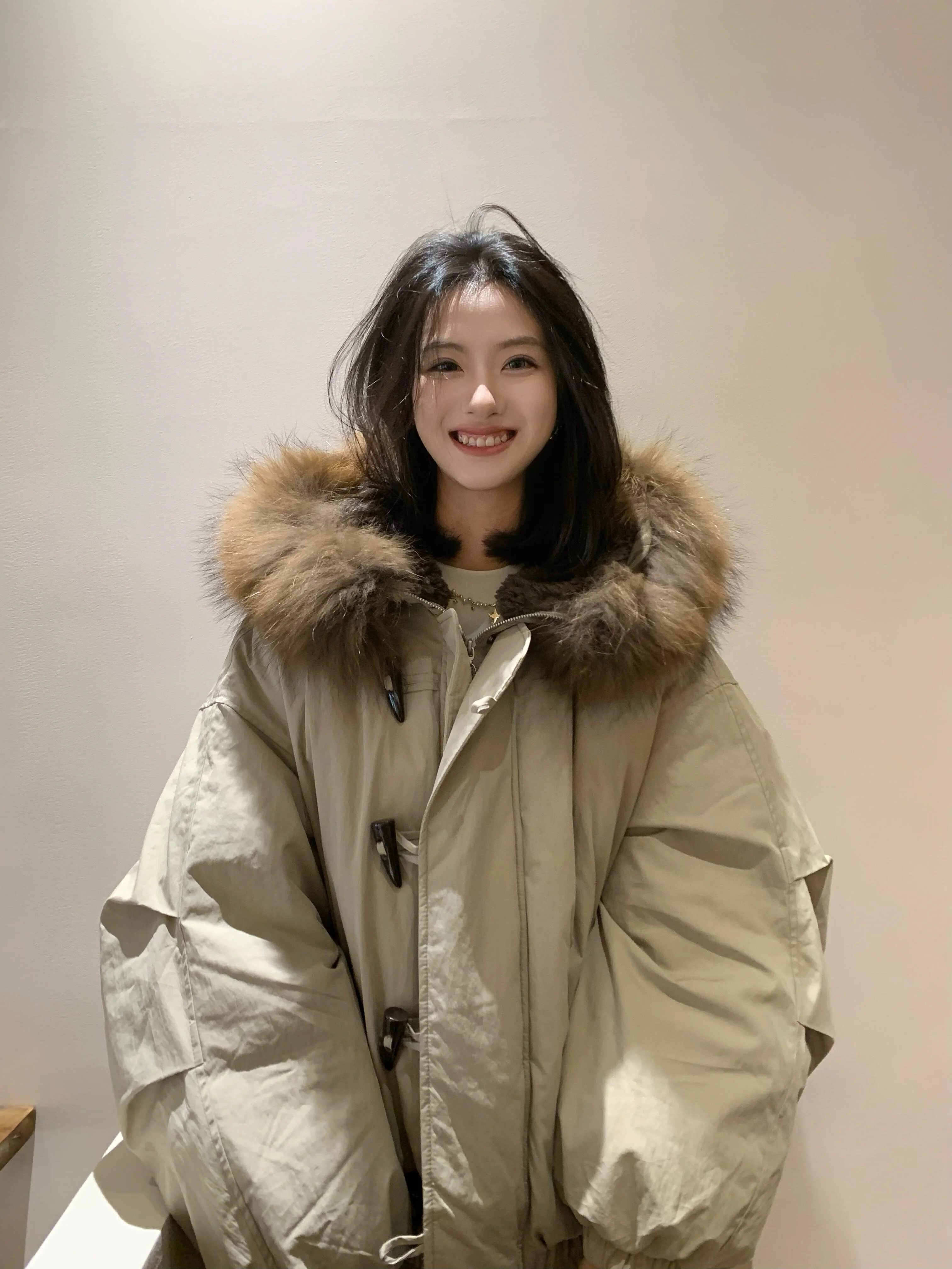 

Parkas Y2K Womens Autumn Wadded Panelled Belted Filling Loose-Fit Matching Outercoat Collar Original Trendy Flap Flexible Lined