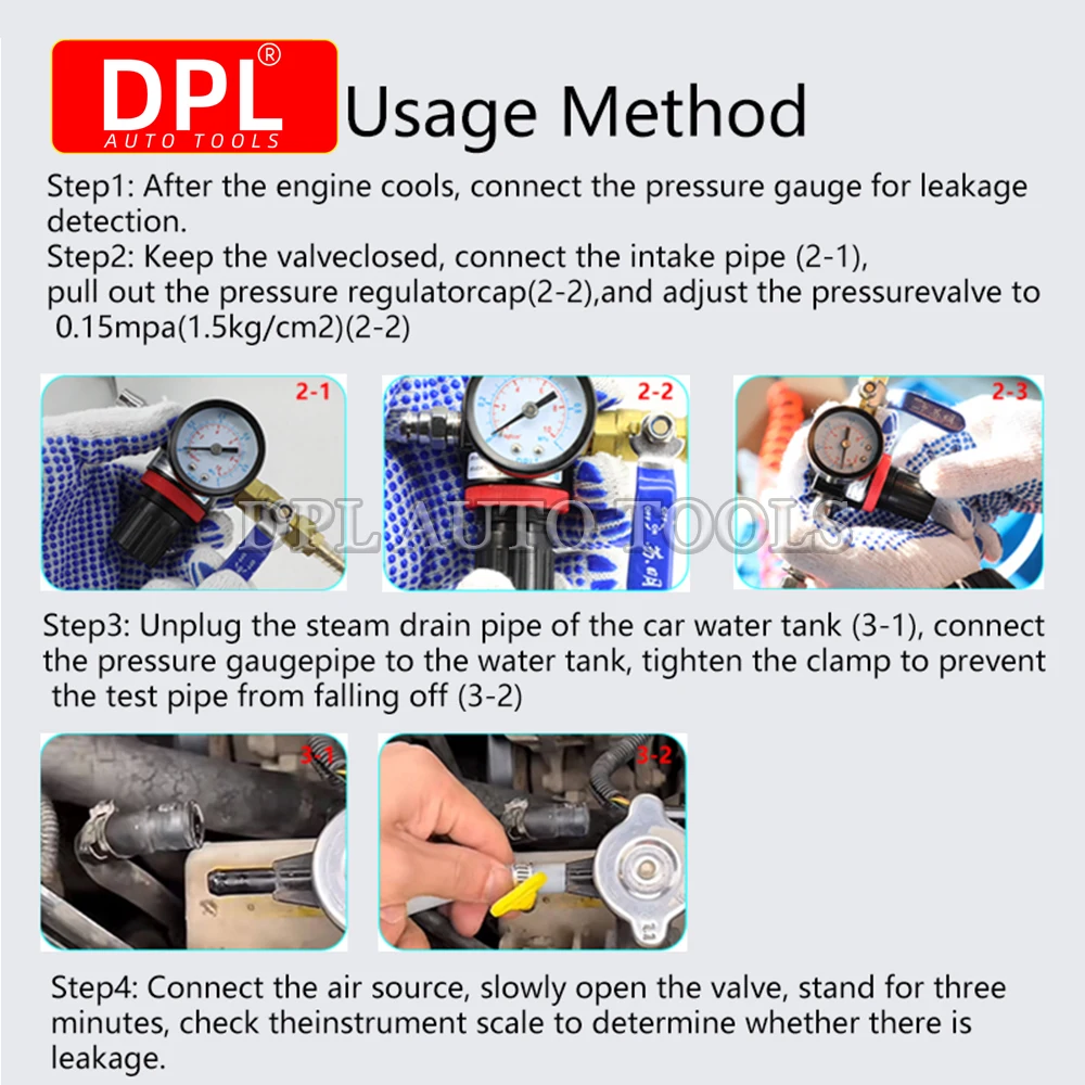 Cooling System Vacuum Purge & Refill Kit Quick Fill Coolant No Air Pockets