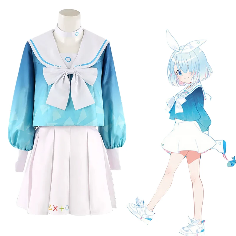 

Custom Made Azur Lane Blue Archive Arona Cosplay Costume Girl Uniform Halloween Suits Hot Anime Outfits Dress Big Size Tailor