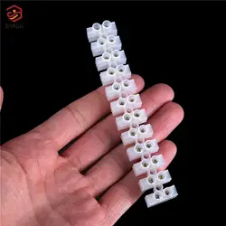 Plastic terminal block Wire connector 10A Dual Row 12 Positions Screw terminal block cable connector Electric Barrier Strip