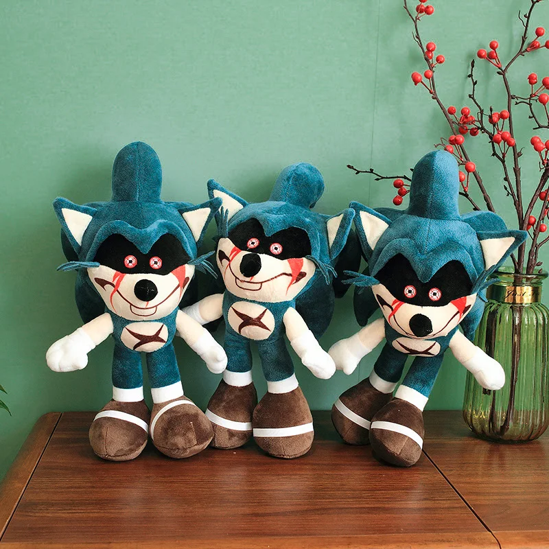 40cm Sonic exe game super cool dark hell Sonic plush doll plush toy doll boy Christmas birthday gift