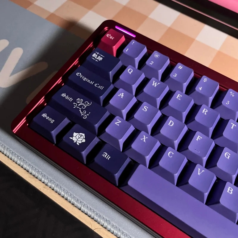 142 Keys/set Neo-Aspect Roselia Keycaps PBT Dye Subbed Key Caps Cherry Profile Keycap For Keychron 65% 75% Anne GH60 GK64 Poker