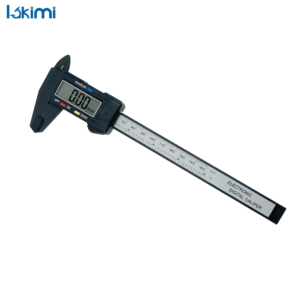 

150mm 100mm Digital Vernier Caliper, Carbon Fiber Electronic Caliper with Digital Display, Micrometer Measuring Tool LK-AA09