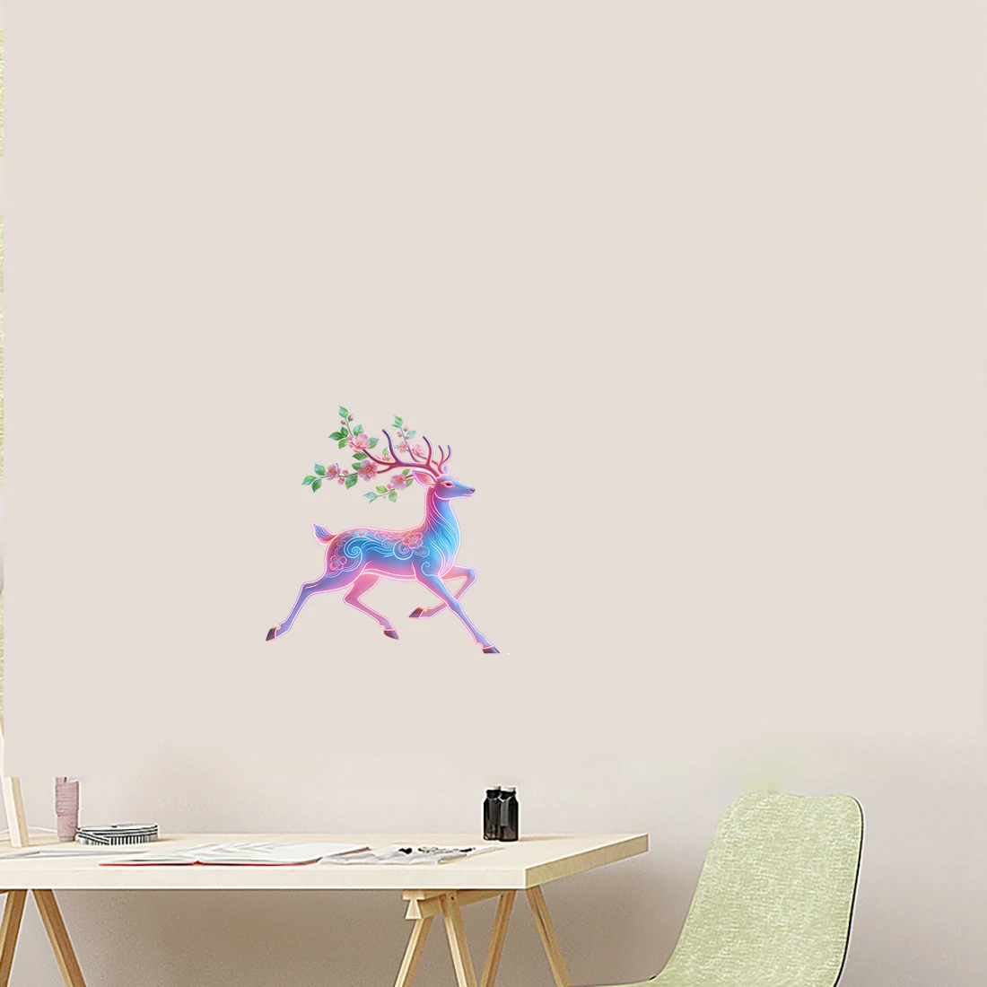 Three Ratels CEE23 Cute  puppy with flower basket wall sticker for home decoration toilet decals
