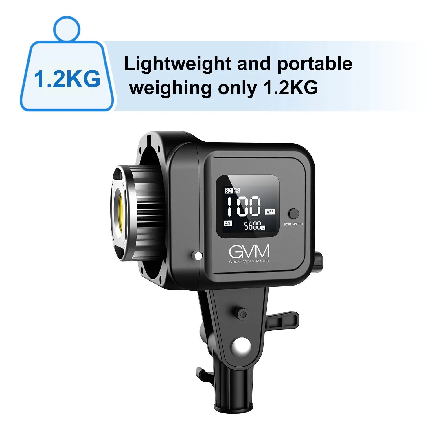 GVM SD80S SD80D 80W Spoltlight Daylight LED Video Light Kit 5600K Photography Lighting with Softbox