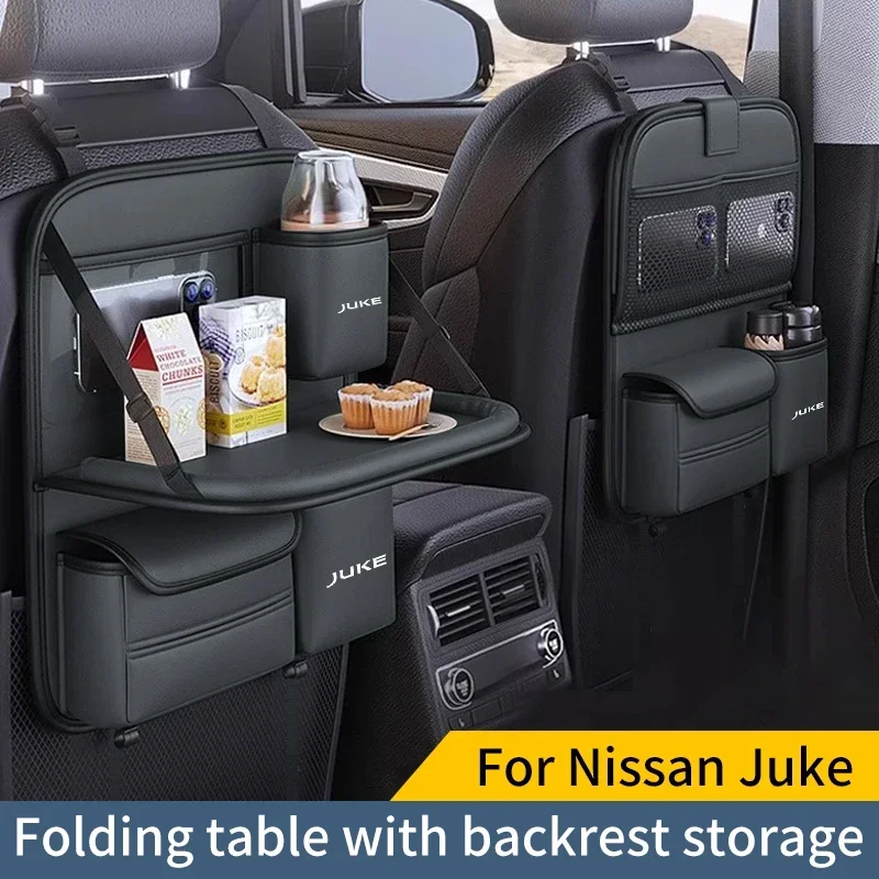 

For Nissan Juke F15 F16 Car Seat Back Storage Small Table Board Car Storage Bag Multifunctional Storage Bag Tissue Box