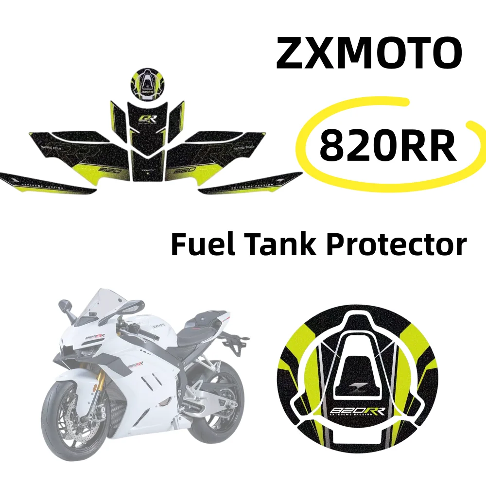 

Matte fuel tank sticker suitable for 2026 ZXMOTO 820RR body paint wrap, anti-scratch decal, modification accessories. (Zhang Xue
