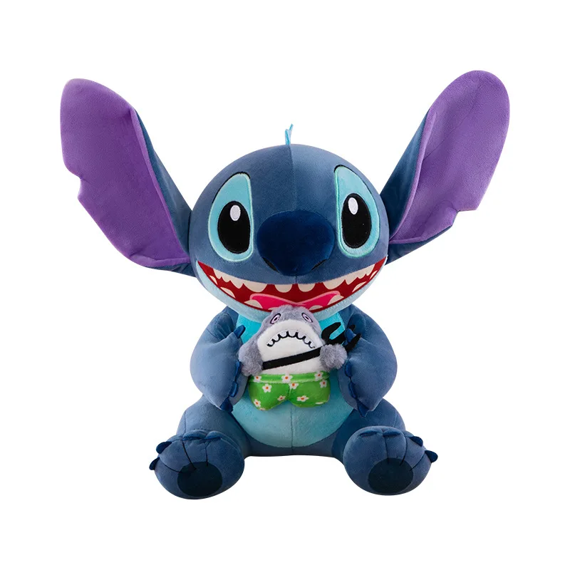 Kawaii Peluche Stitch Squalo Coccole Bambola Peluche Bambini Compleanno Regalo di Natale Peluche carino per bambini Morbido giocoso amico