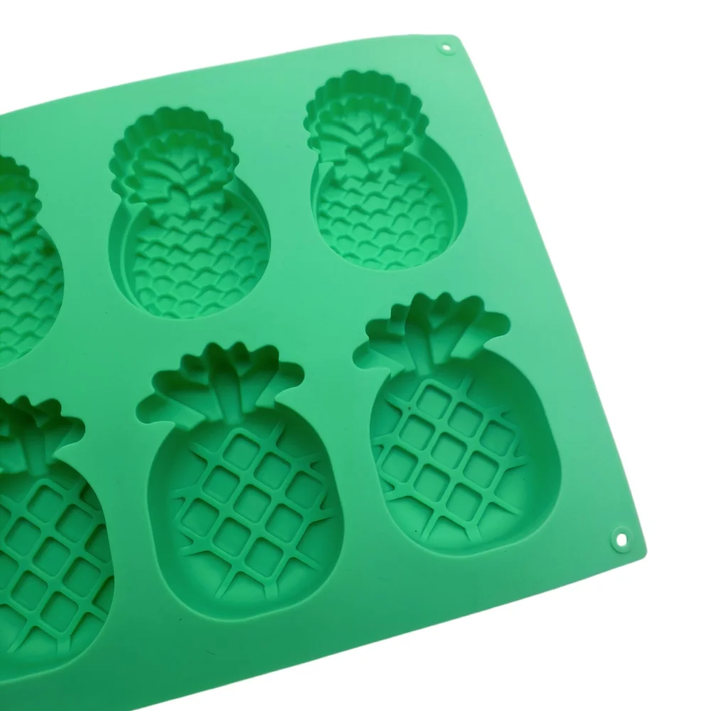 Pineapple Shape Silicone Cake Mold 8 Hole Food Grade Silicone Mousse Handmade Soap Molds DIY Fruit Series Chocolate Baking Tools