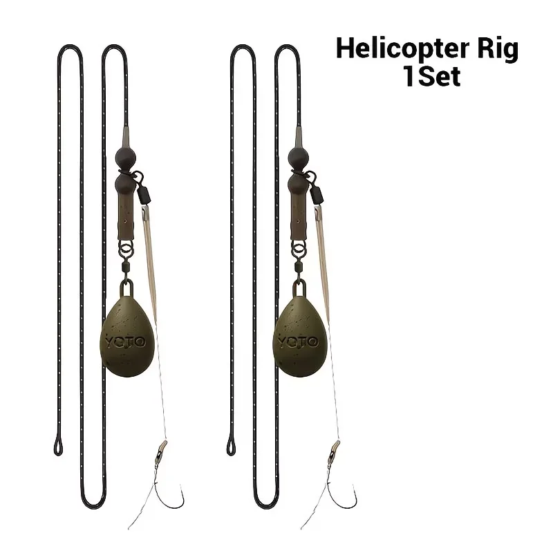 Ready-to-Use Fishing Rig for European Carp, Featuring a Built-In Lead Weight, Designed for Long-Distance Casting Specifically fo