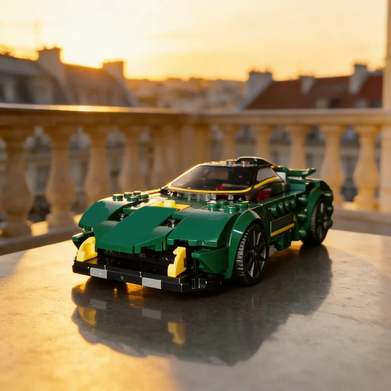 

209pcs MOC City Champions Green Racer Model Building Blocks Construction Christmas Gifts Toy DIY Idea Education Brick Kids