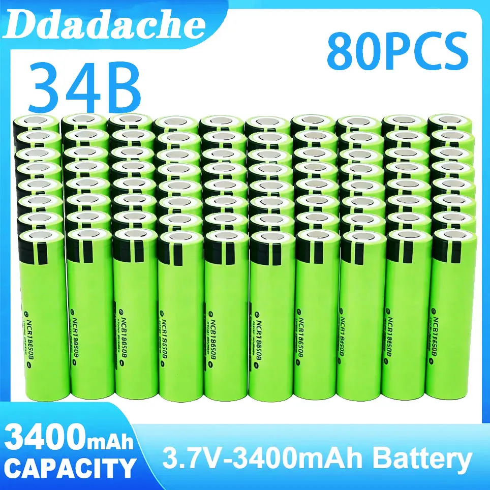 Nieuwe Originele NCR18650B 34B 3.7V 18650 3400mAh Oplaadbare Lithiumbatterij Zaklamp Batterij