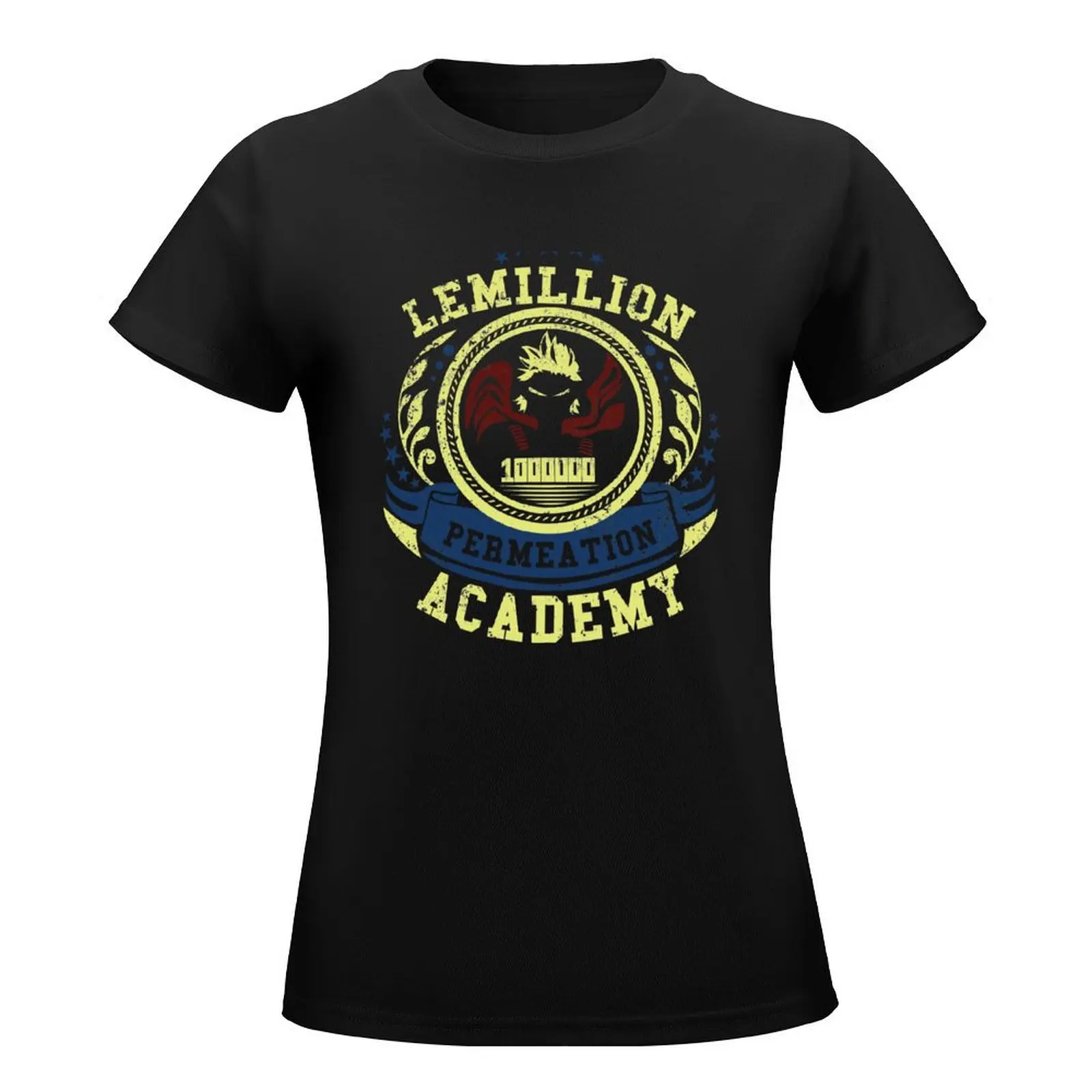 Lemillion Academy T-Shirt Aesthetic clothing plus size tops tops korean fashion t-shirt dress for Women long