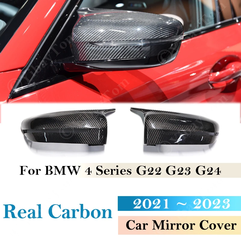 

Real Carbon Fiber Caps for BMW 4 Series G22 G23 G24 2021 2022 2023 420i 430i M440i 420d 430d M440d Side Rear View Mirror Cover