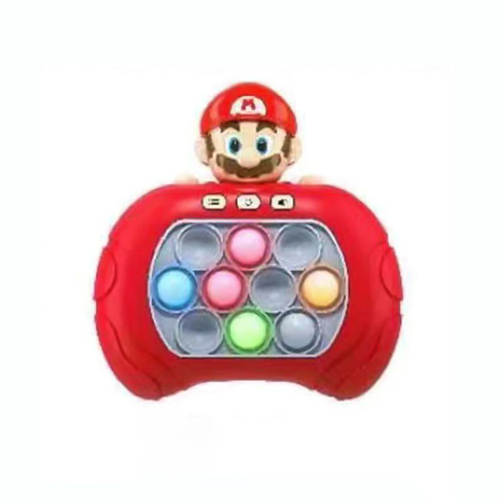2024 Push Game Pop Electronic Pushit Pro Super Bubble Pop Game Light Push Up Antistress Fidget Toys Kid Adult Birthday Gift