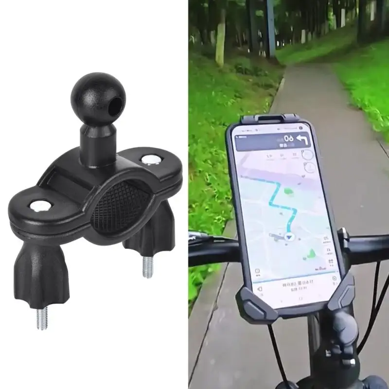

Universal Bike Phone Holder Base 17mm Ball Head Adjustable Viewing Angles Easy Carry Strong Plastic Design for Travel F19E