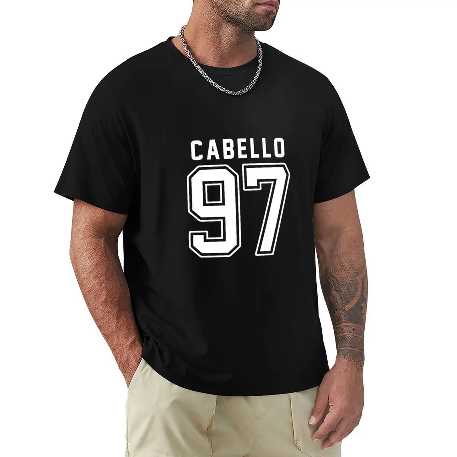 

Camila Cabello - 97 - white T-Shirt blue archive Funny t-shirt oversized plus size clothes Short sleeve tee men